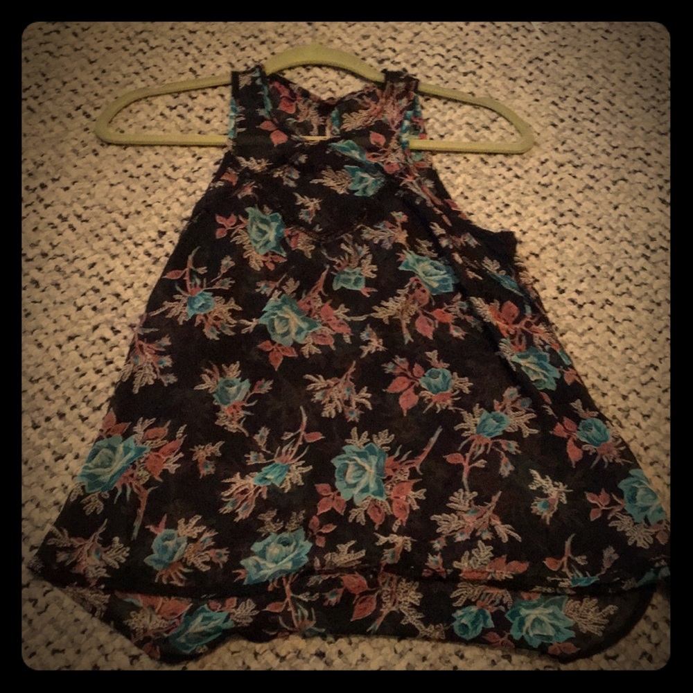 A floral tank top